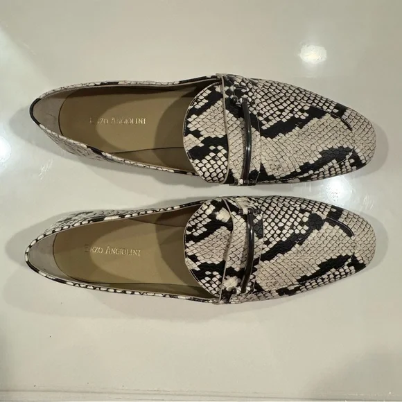 Enzo Angiolini Women's Snakeskin Loafers - Picture 5 of 9